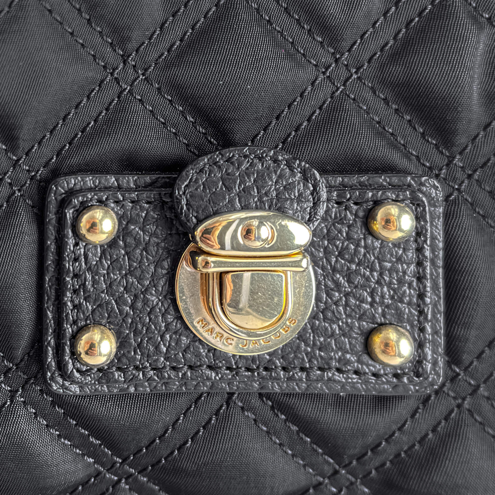 Marc Jacobs Tote Shoulder Bag Nylon Black