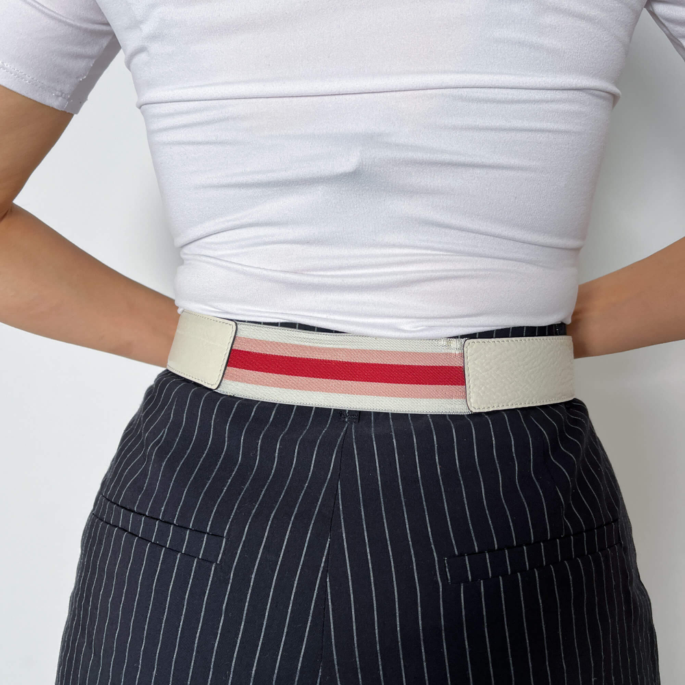 Gucci Hysteria Leather Wide Belt 80/32 White