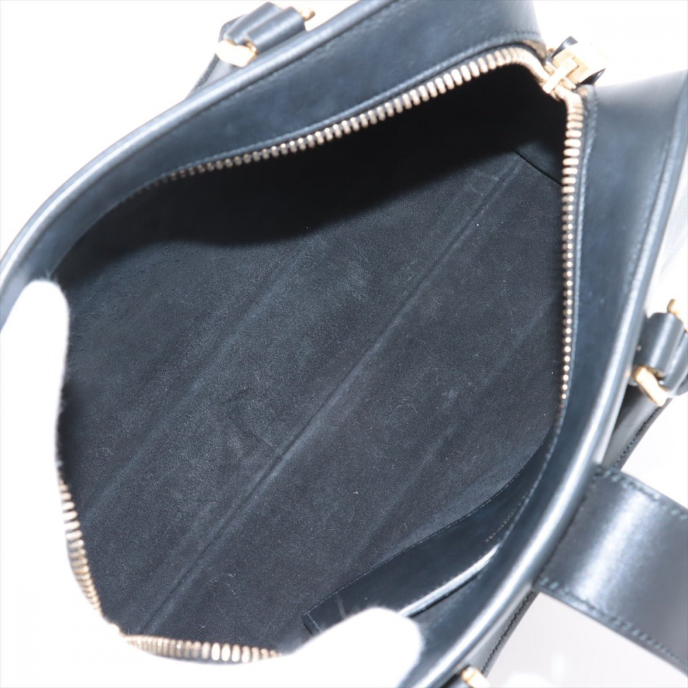 Saint Laurent Cabas Baby Leather 2-Ways Top-handle Handbag Black