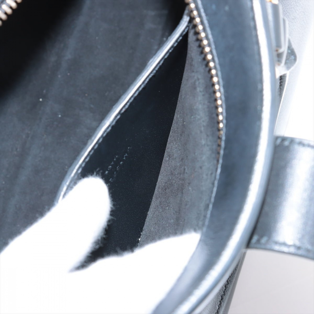 Saint Laurent Cabas Baby Leather 2-Ways Top-handle Handbag Black