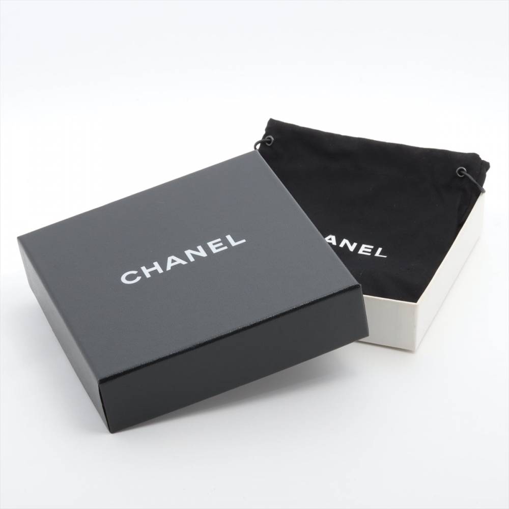 Chanel Coco Necklace Rhinestone Faux-Pearls Silver