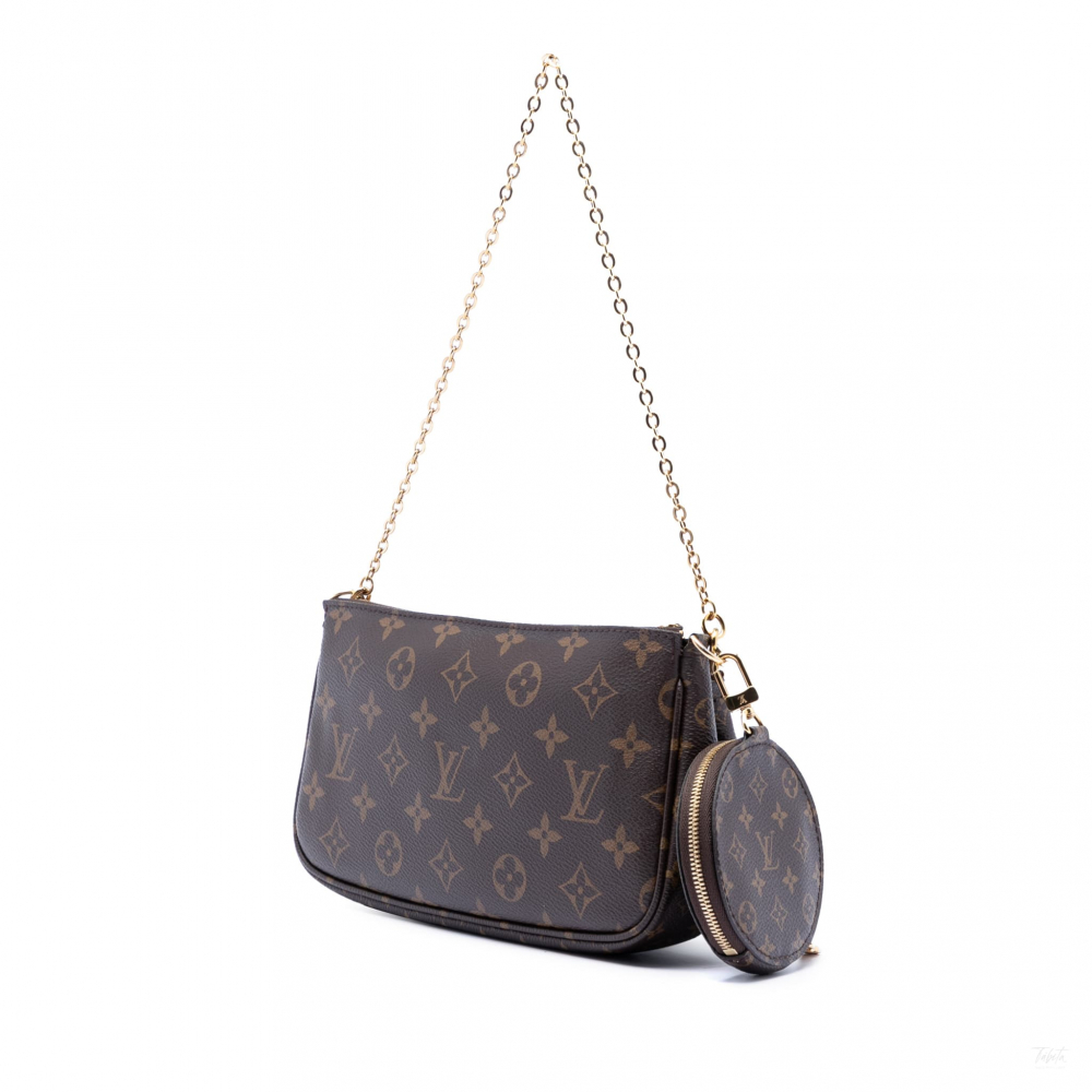 Louis Vuitton Multi Pochette Accessoires Canvas Pouch Crossbody Monogram