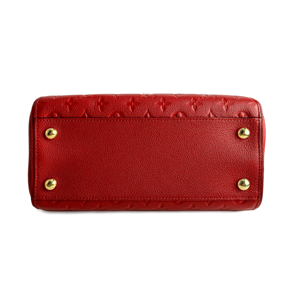 Louis Vuitton Trocadero Empreinte Leather Flap Shoulder Bag Red