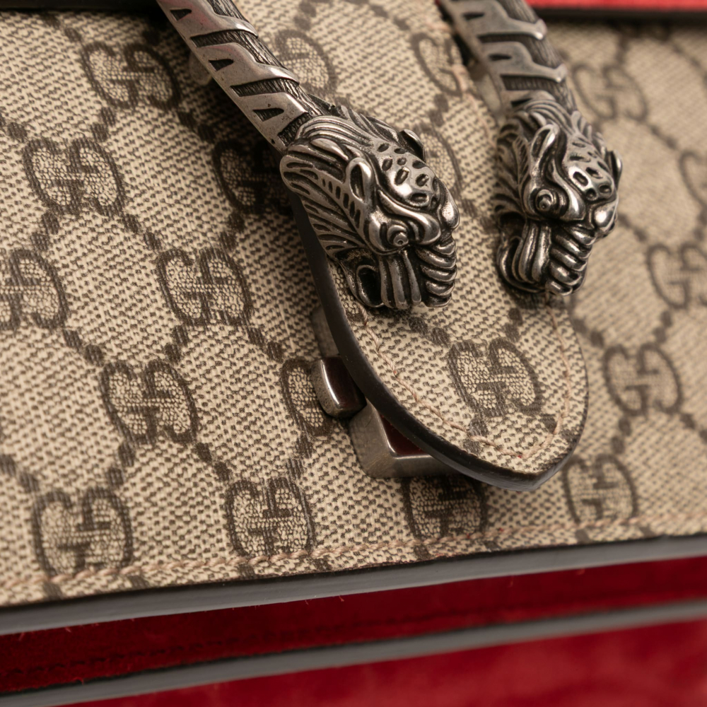 Gucci Dionysus Medium Canvas Flap Handbag GG Supreme