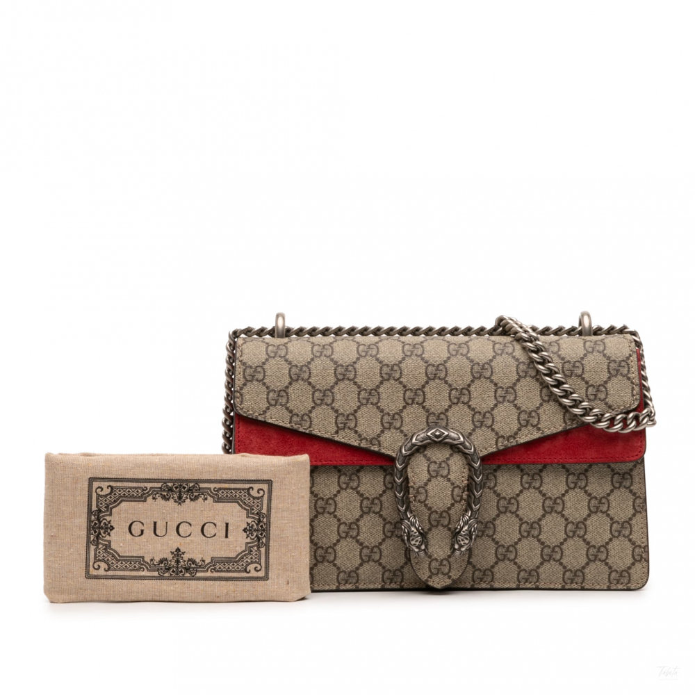 Gucci Dionysus Medium Canvas Flap Handbag GG Supreme