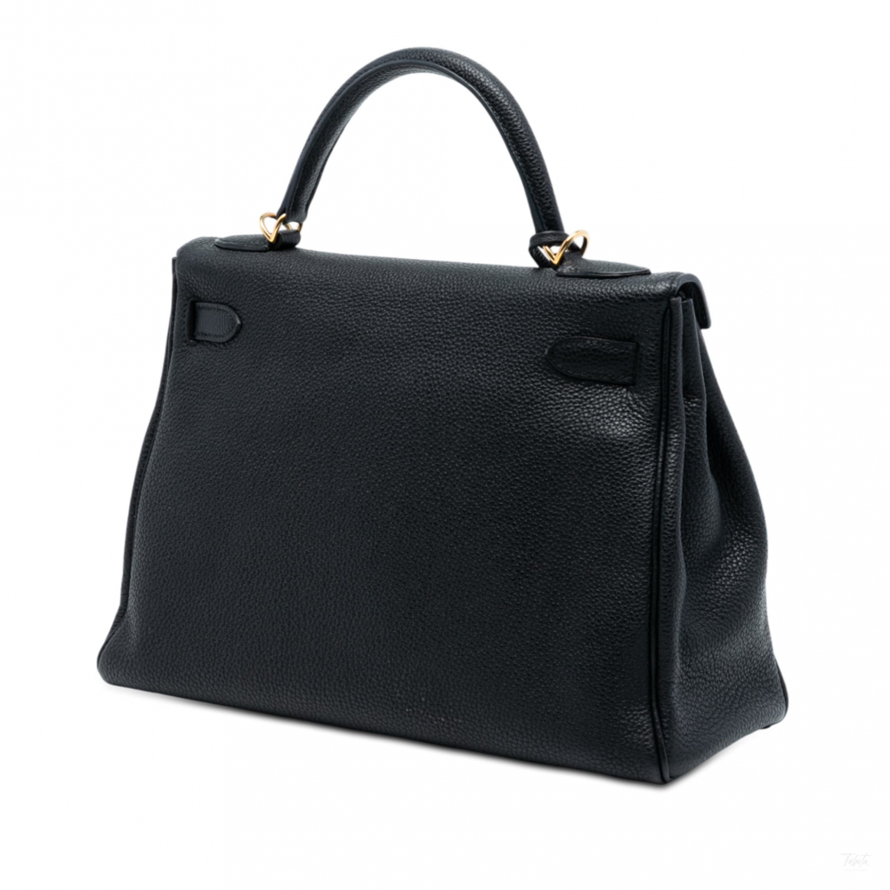 Hermès Kelly 32 Togo Leather 2-Ways Top-handle Handbag Noir