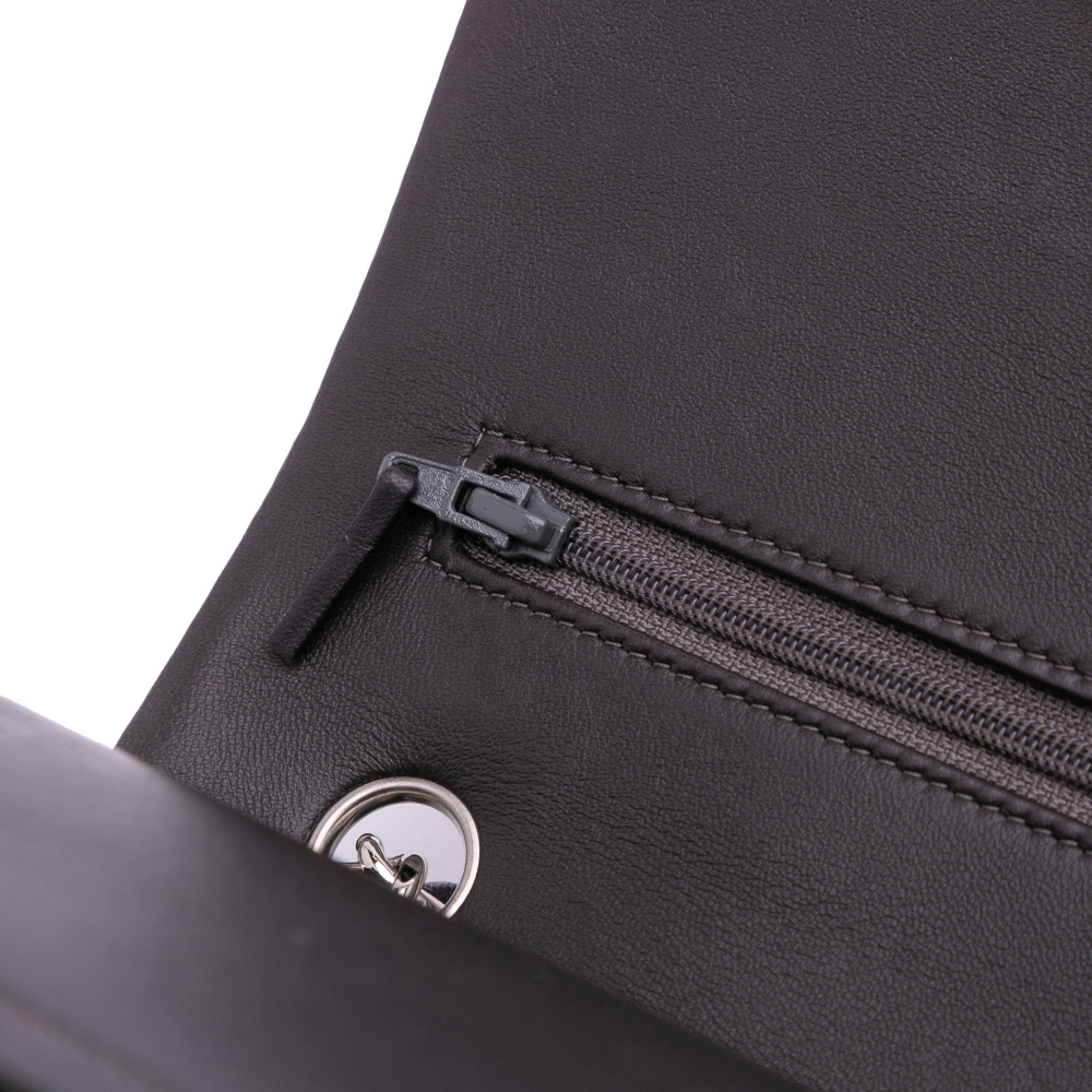 Chanel Classic Double Flap Jumbo Lambskin Leather Matelassè Handbag Grey