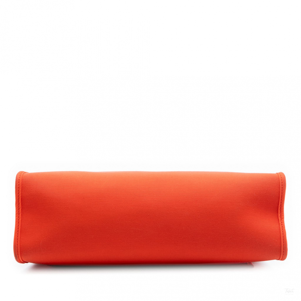 Hermès Herbag PM Canvas 1 pouch Top-Handle Handbag Orange