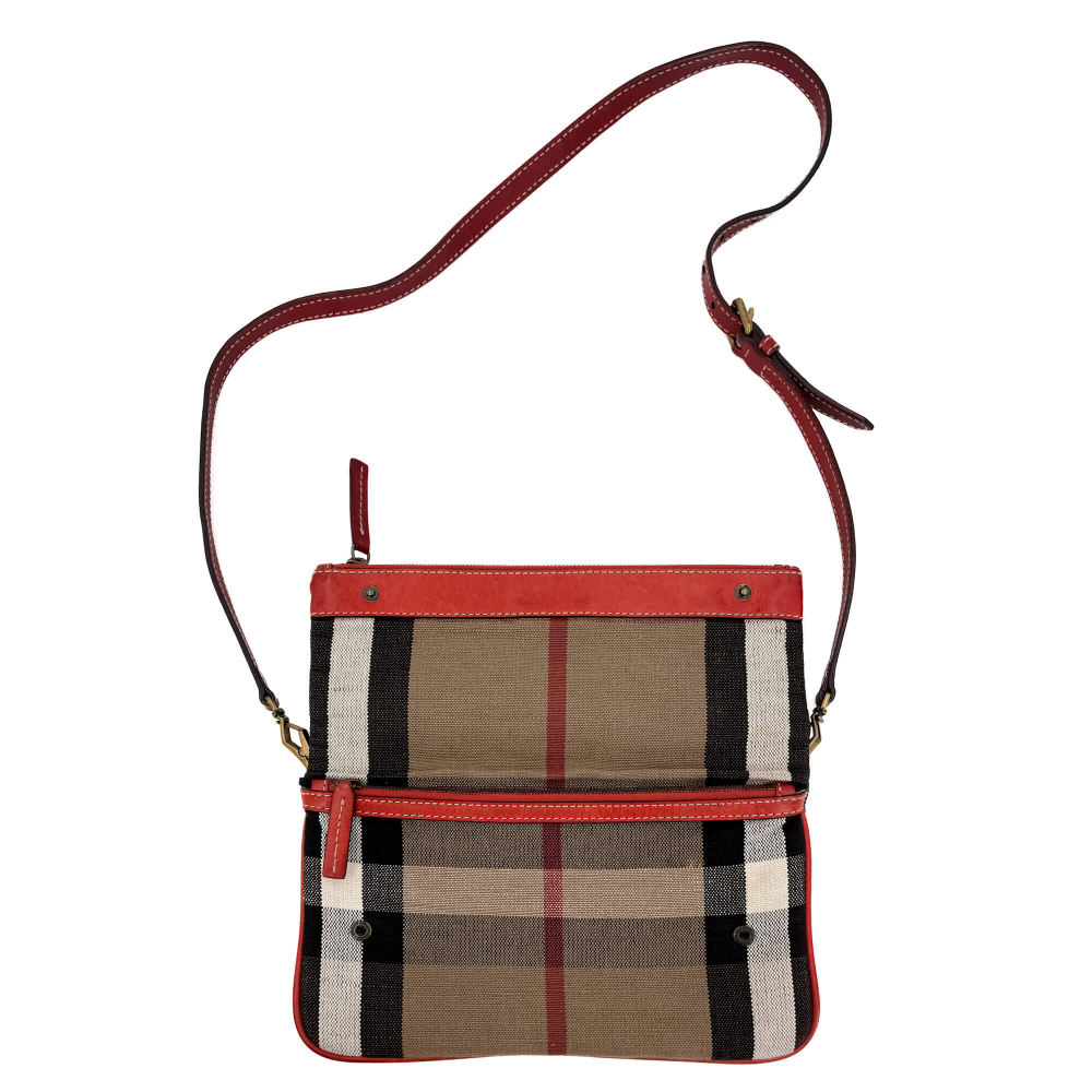 Burberry Satchel Crossbody Canvas Archive Beige Check