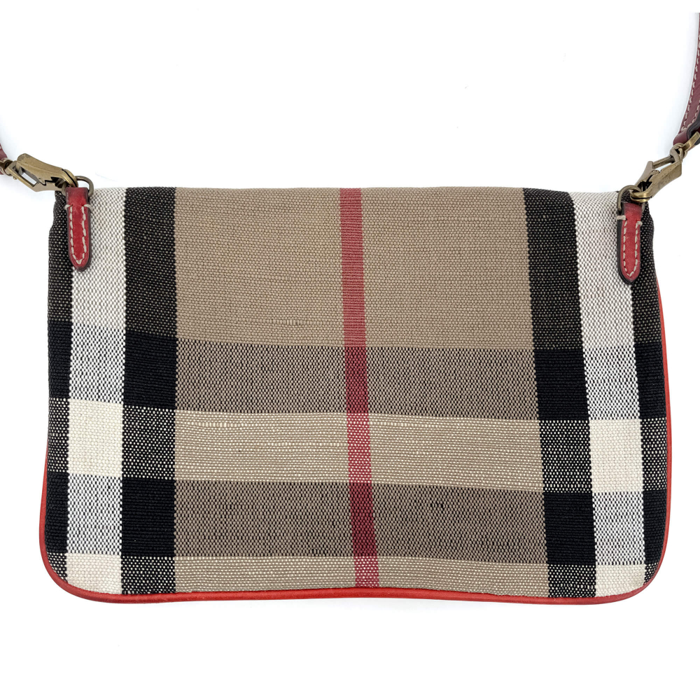 Burberry Satchel Crossbody Canvas Archive Beige Check