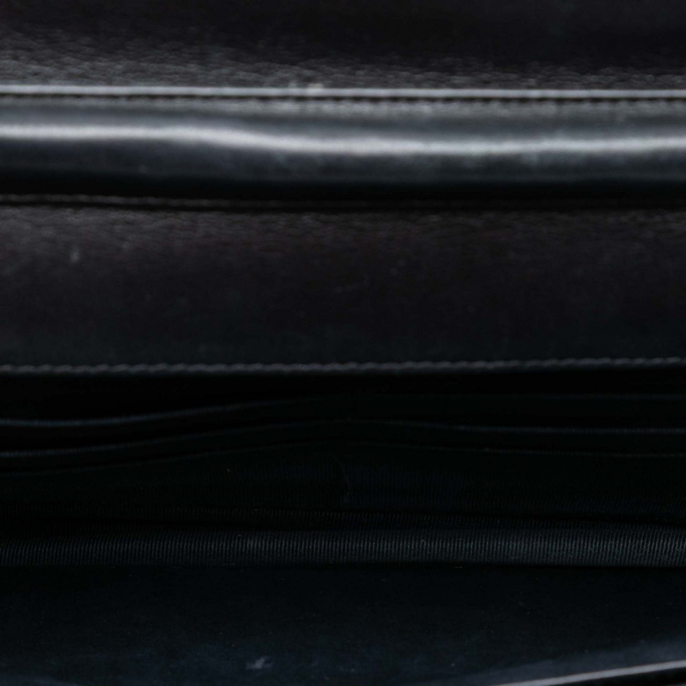 Chanel WOC Patent Leather Quilted Flap Crossbody Black