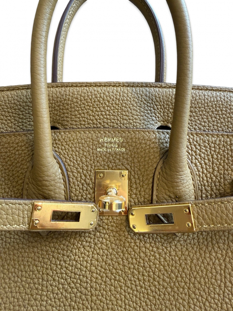 Hermès Birkin 25 Bronze Doré Togo Gold Hardware