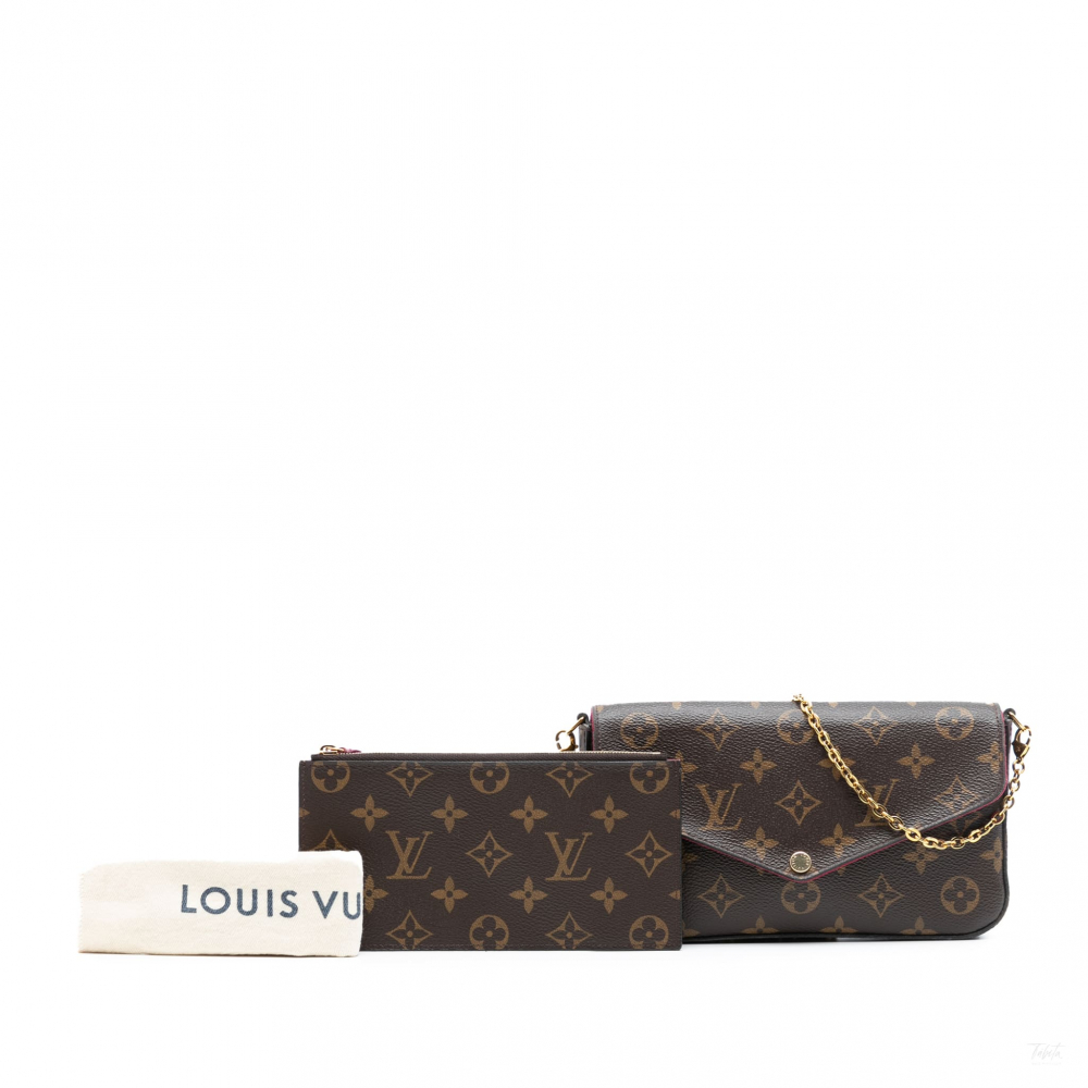 Louis Vuitton Felicie Canvas Pouch Clutch Monogram