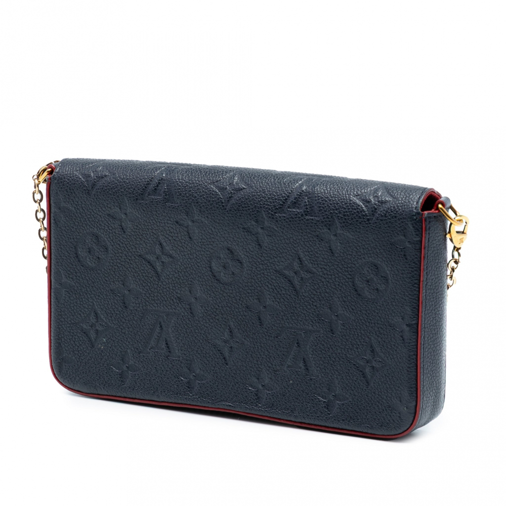 Louis Vuitton Felicie Canvas Pouch Clutch Monogram Empreinte