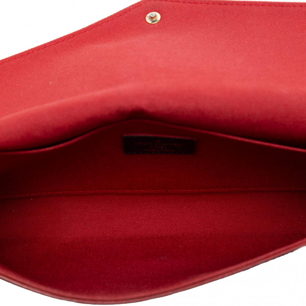 Louis Vuitton Felicie Canvas Pouch Clutch Monogram Empreinte