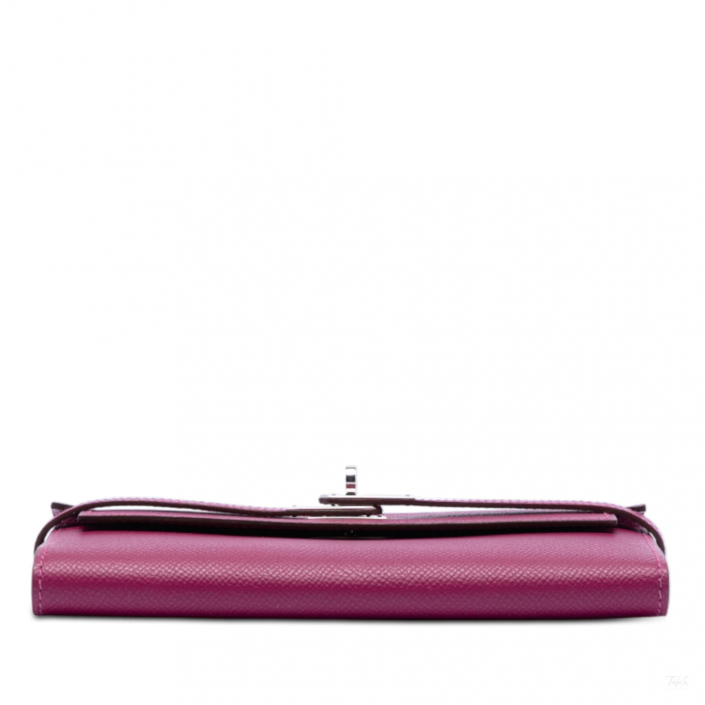 Hermès Kelly Epsom Leather Long Wallet Tosca