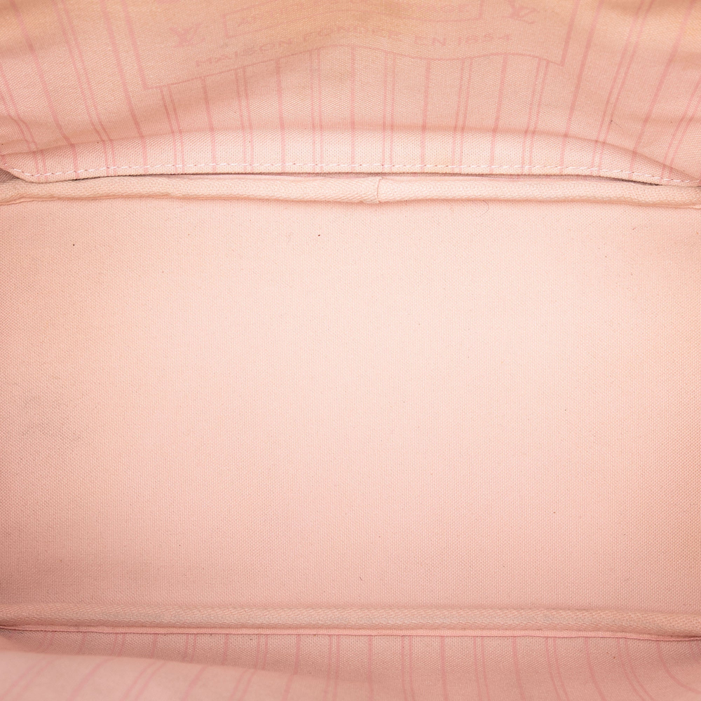 Louis Vuitton Neverfull MM Canvas Neo Shopper Shoulder Bag Damier Azur