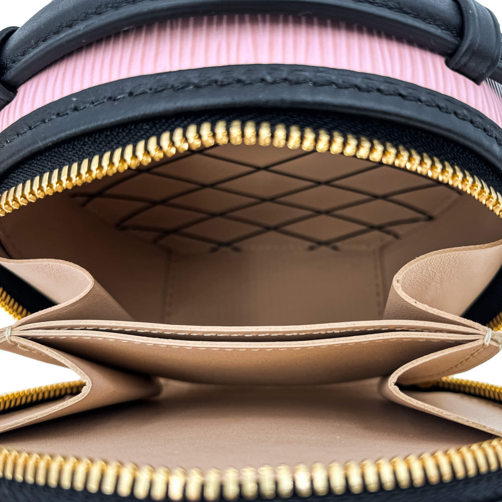 Louis Vuitton Boite Chapeau Epi Leather 2-Ways Crossbody Pink & Black