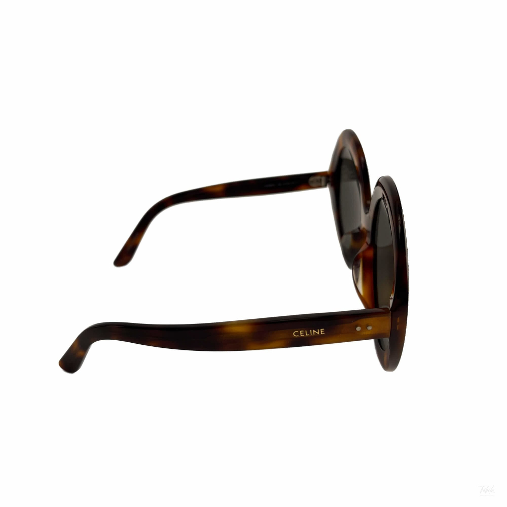 Celine Swarovski Crystal Acetate ORO Sunglasses Brown