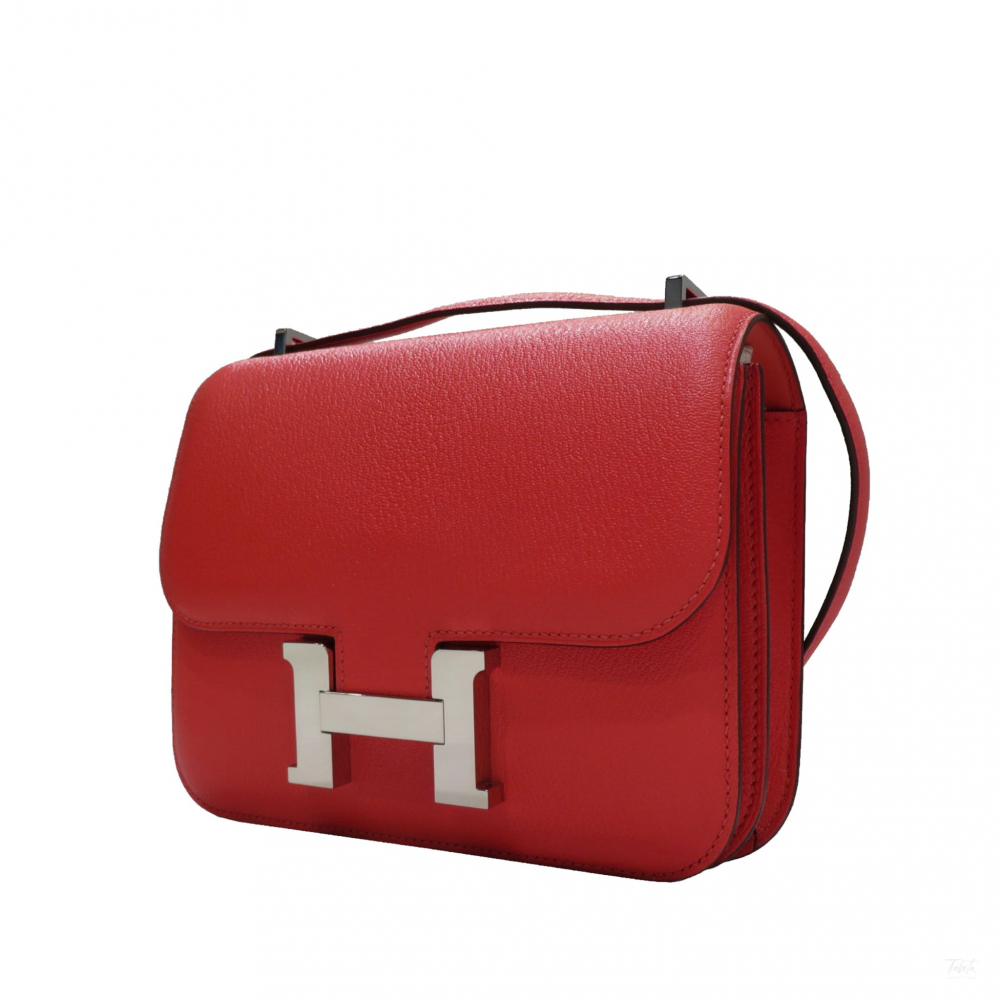 Hermès Constance 18 Epsom Leather Shoulder Bag Red