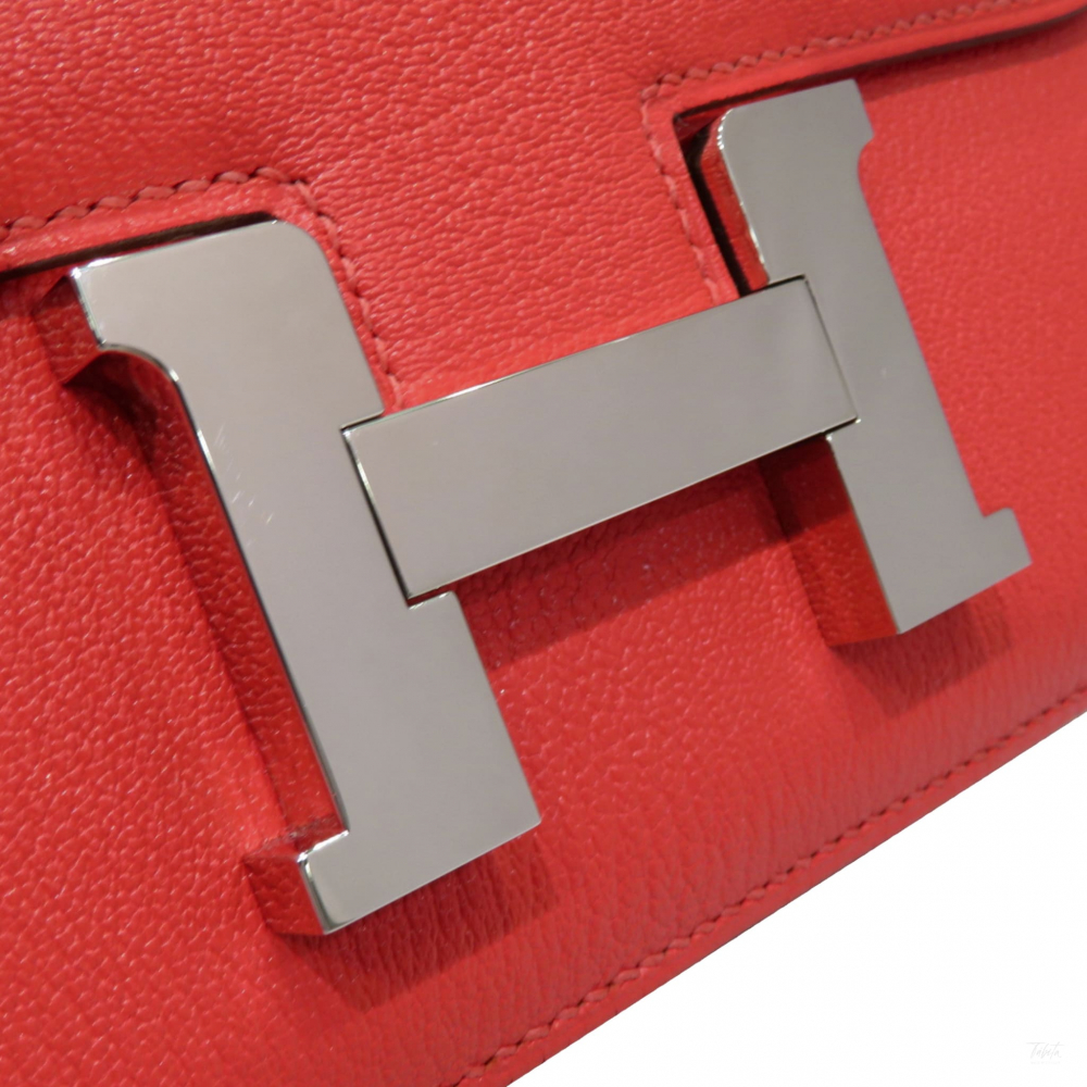 Hermès Constance 18 Epsom Leather Shoulder Bag Red