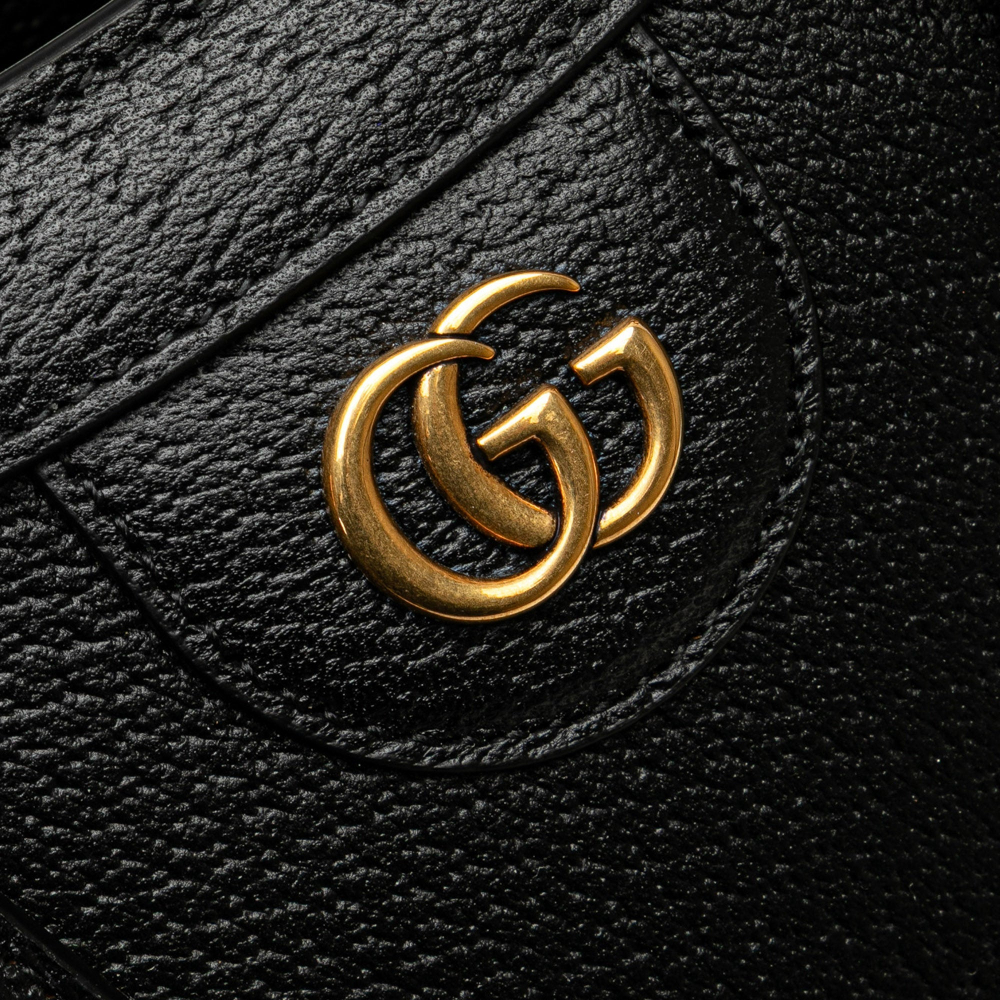 Gucci Diana Small Leather Tote Handbag Black