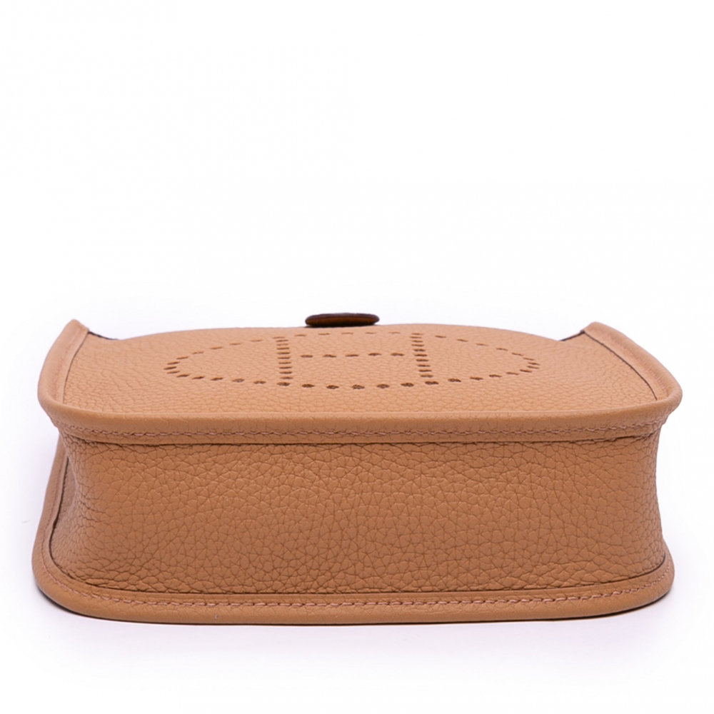 Hermès Evelyne 16 TPM Clemence Leather Hobo Crossbody Biscuit