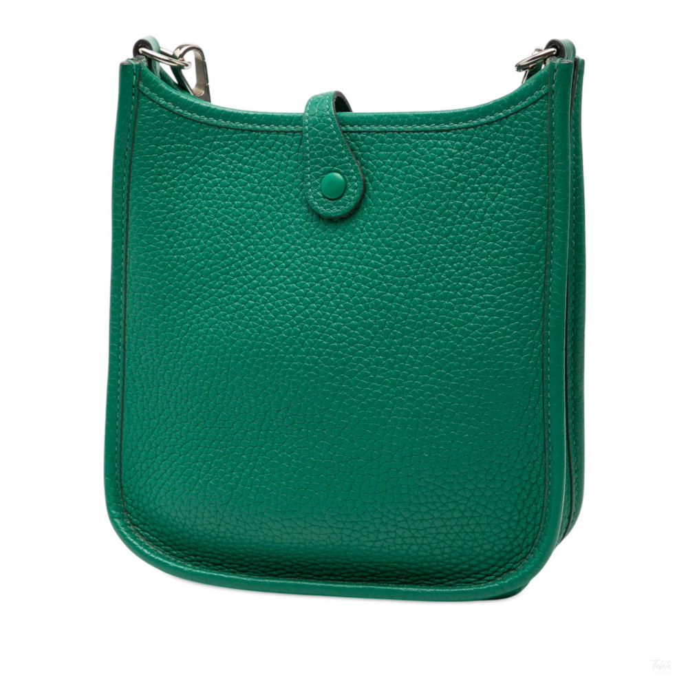 Hermès Evelyne 16 TPM Clemence Leather Hobo Crossbody Vert Vertigo