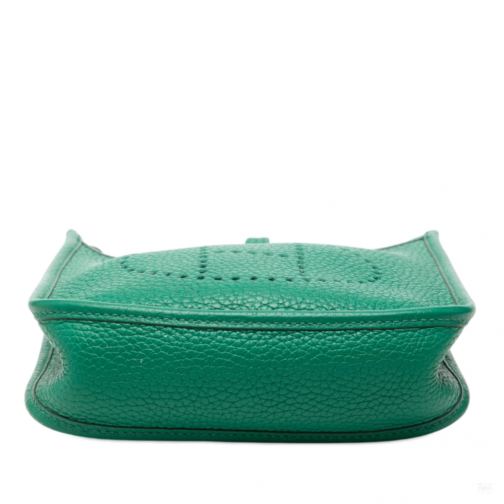 Hermès Evelyne 16 TPM Clemence Leather Hobo Crossbody Vert Vertigo