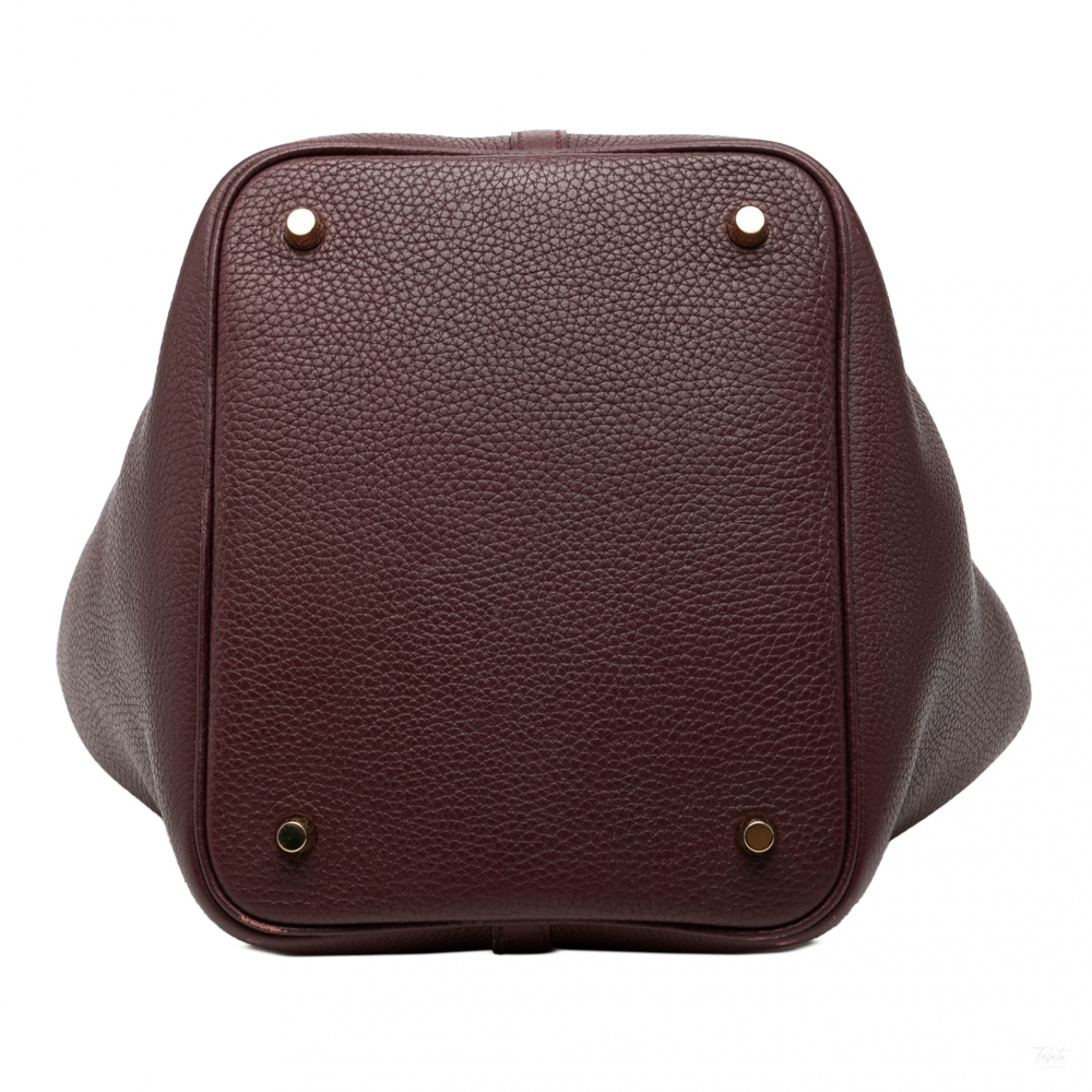 Hermès Picotin 22 Leather Lock Bucket Handbag Prune