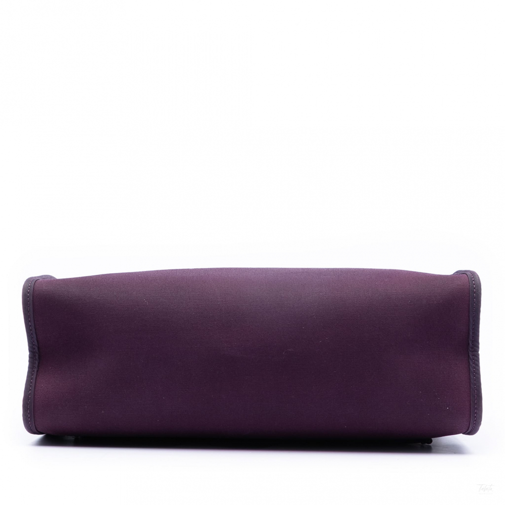 Hermès Herbag PM Canvas 1 Pouch Top-Handle Handbag Purple