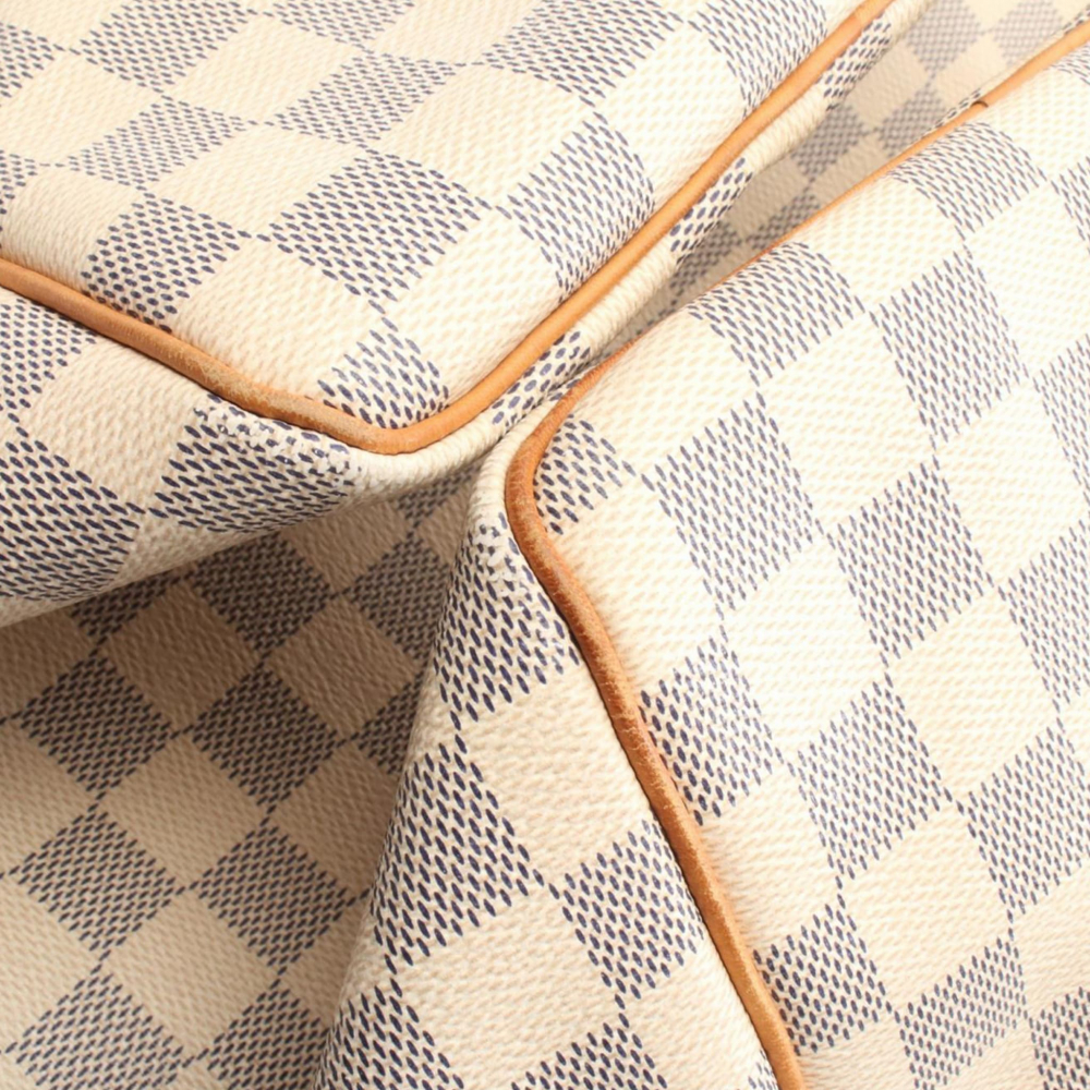 Louis Vuitton Speedy 30 Canvas Trunk Crossbody Damier Azur