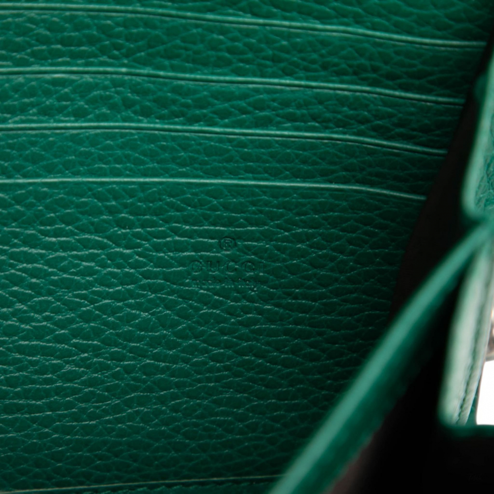 Gucci Dionysus Mini Leather Wallet on Chain Handbag Green
