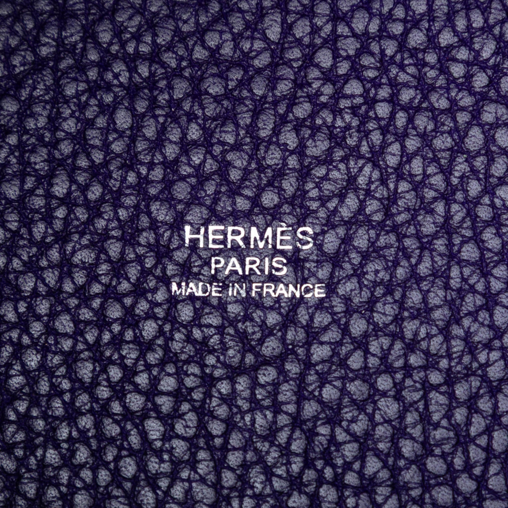 Hermès Picotin 18 Taurillon Clemence Leather Lock Bucket Handbag Ultraviolet