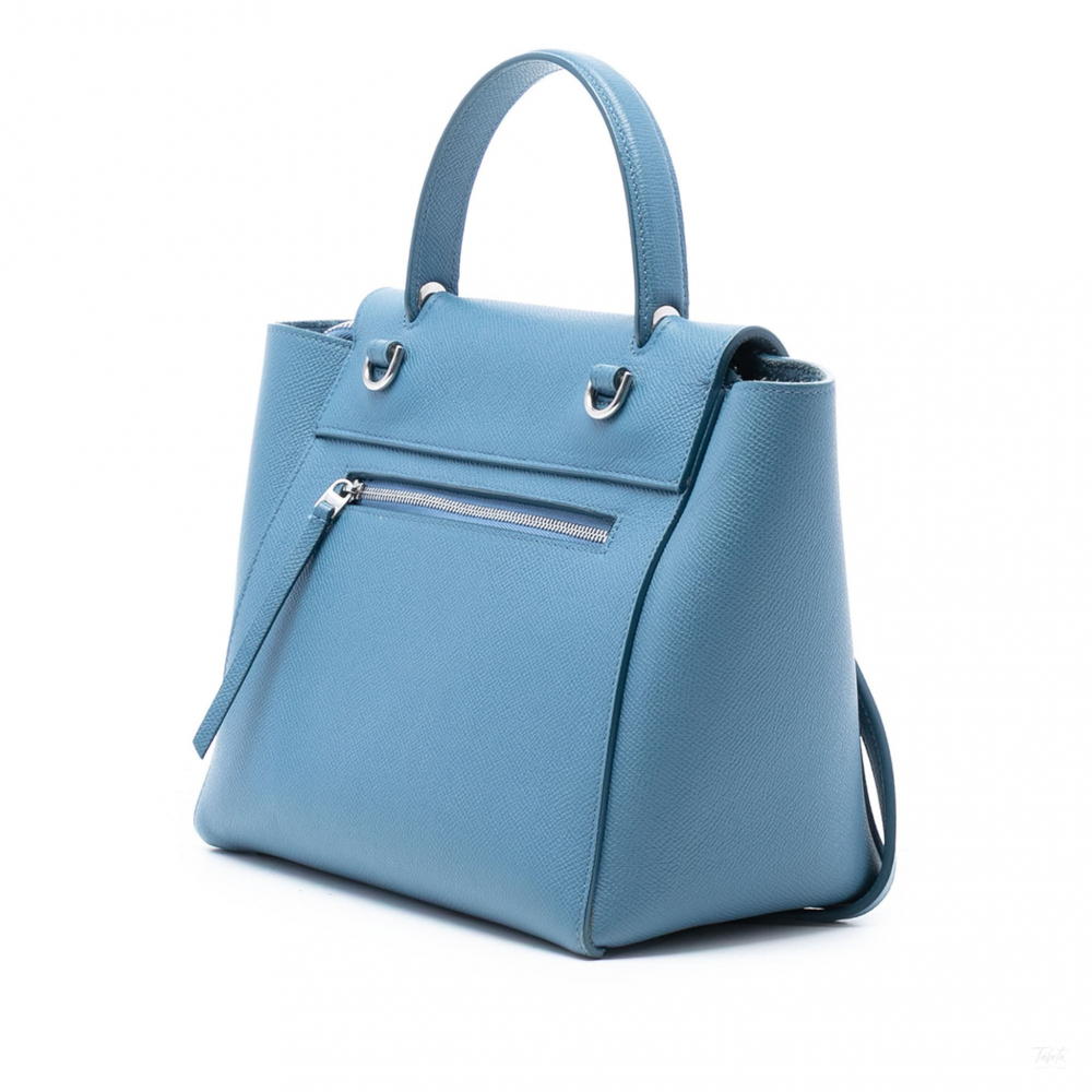 Celine Belt Bag Micro Grained Calfskin Leather 3-Ways Tote Bag Blue