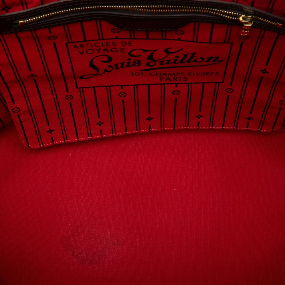 Louis Vuitton Neverfull GM Canvas Shopper Shoulder Bag Damier Ebene