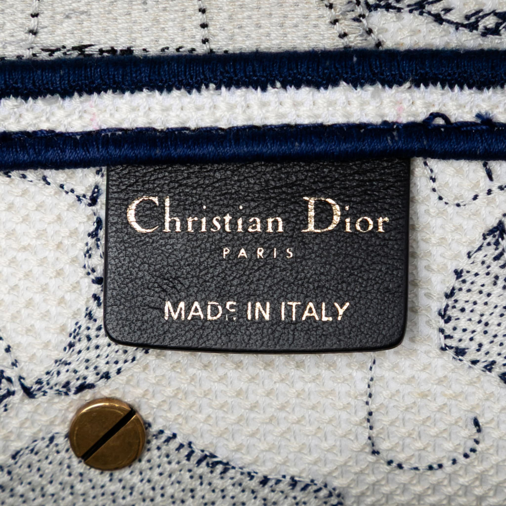 Christian Dior Saddle Canvas No Strap Handbag Around the World Blue