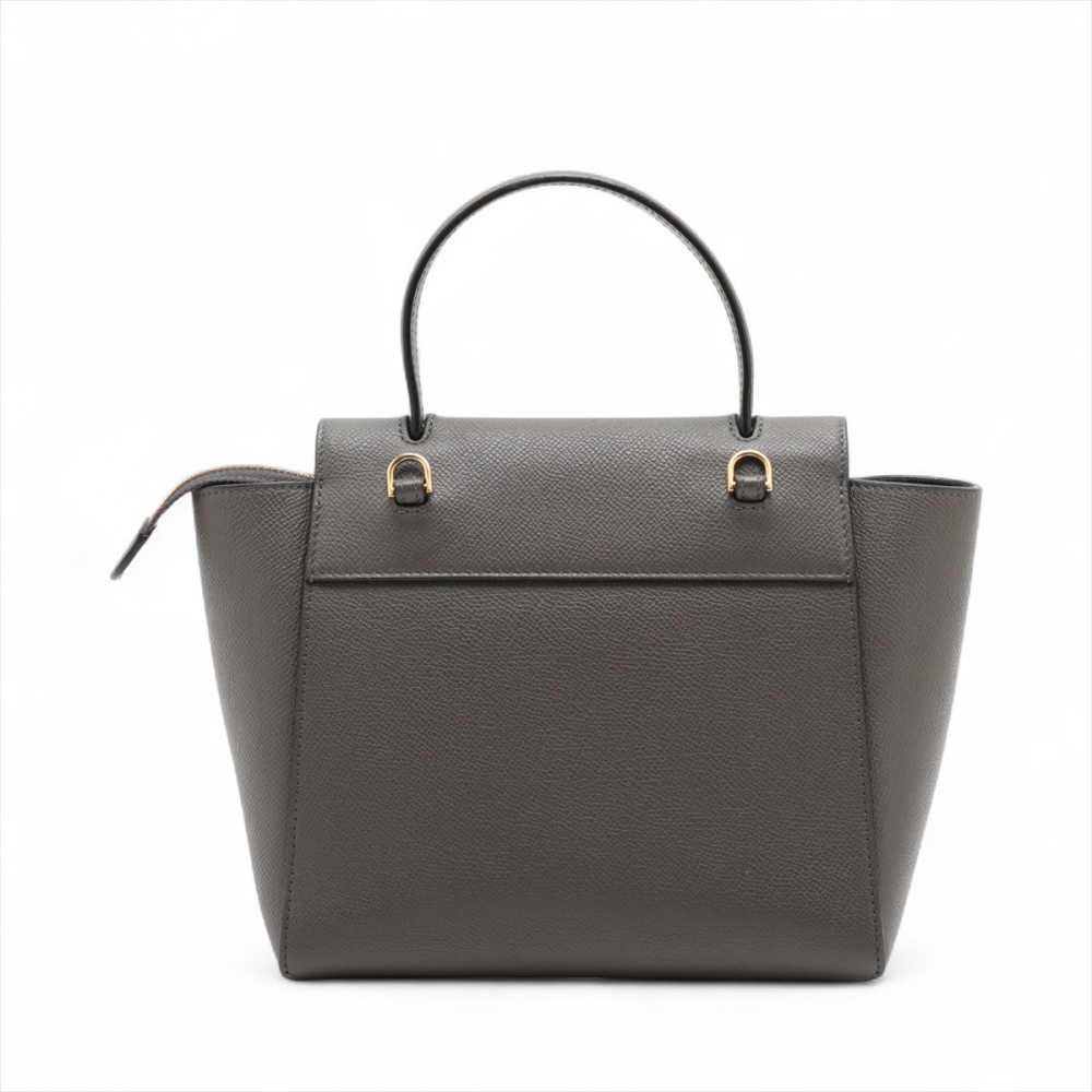 Celine Belt Bag Nano Grained Calfskin Leather Tote Handbag Grey