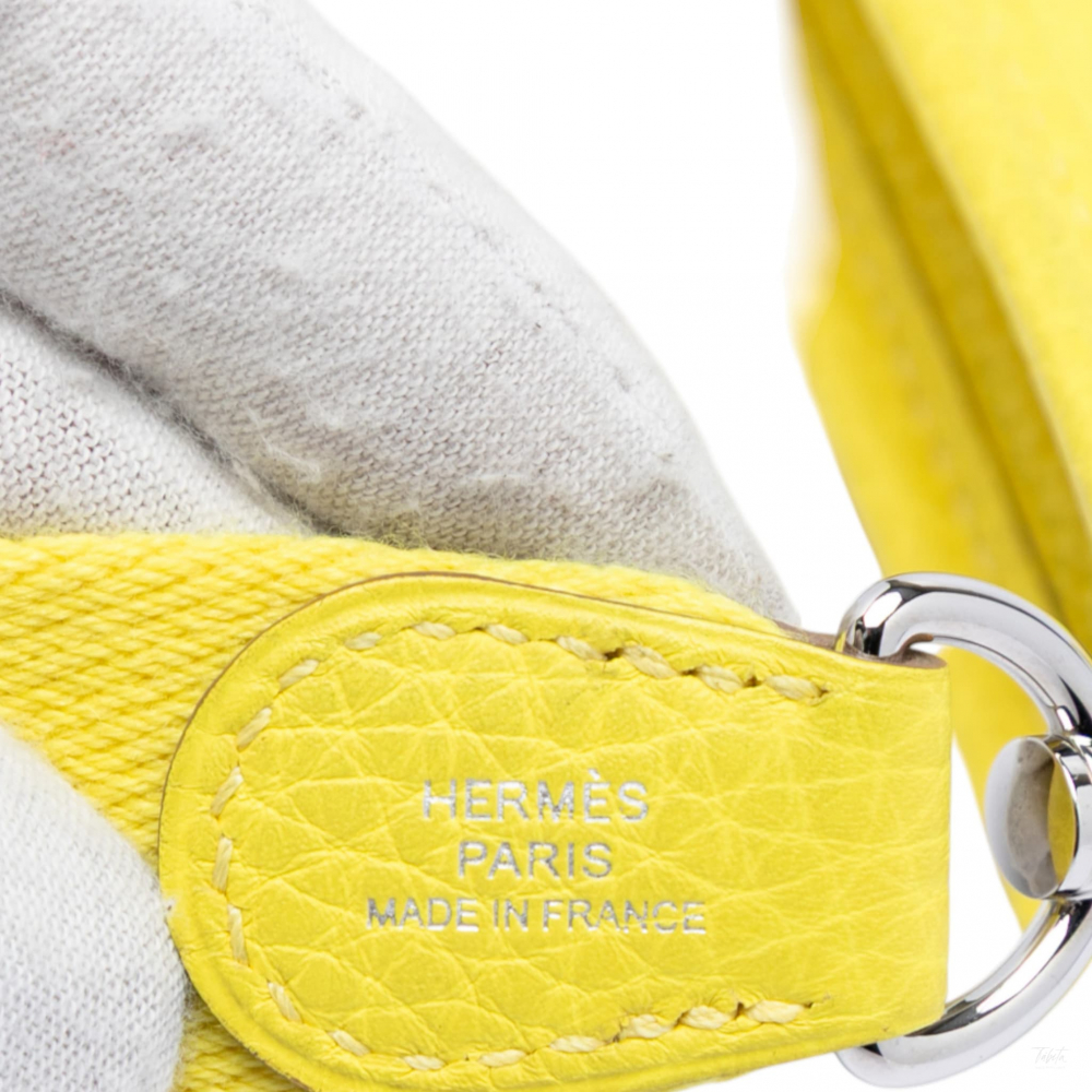 Hermès Evelyne 16 TPM Clemence Leather Hobo Crossbody Lime