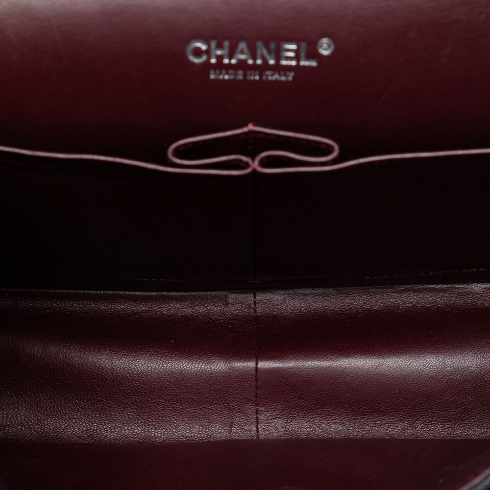 Chanel Classic Double Flap Jumbo Matelassè Caviar Leather Flap Handbag Black