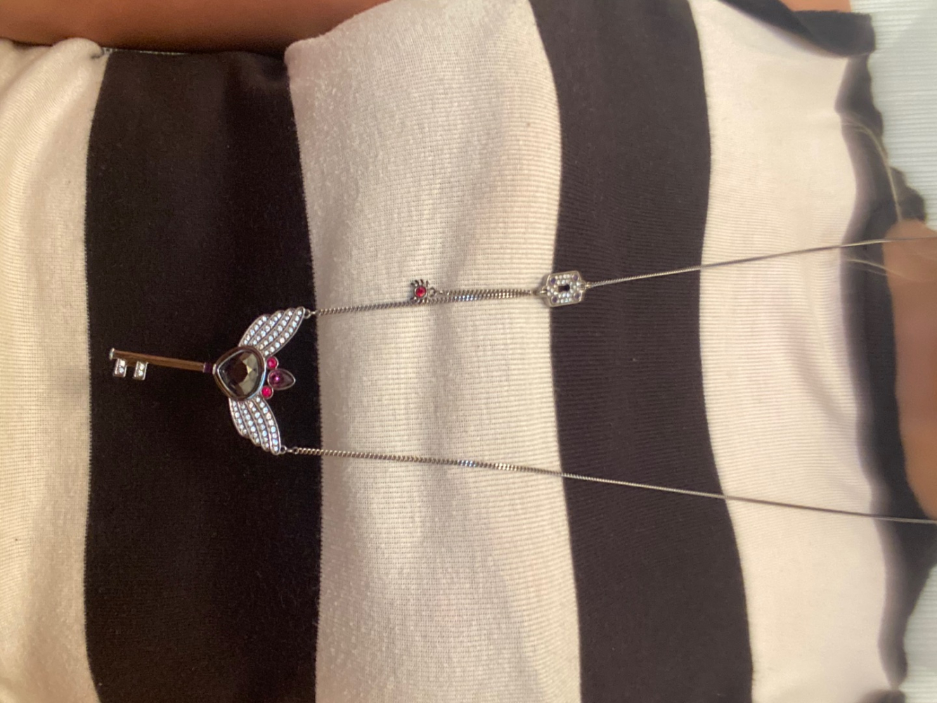 Swarovski Lange Halskette mit Schlüsselanhänger