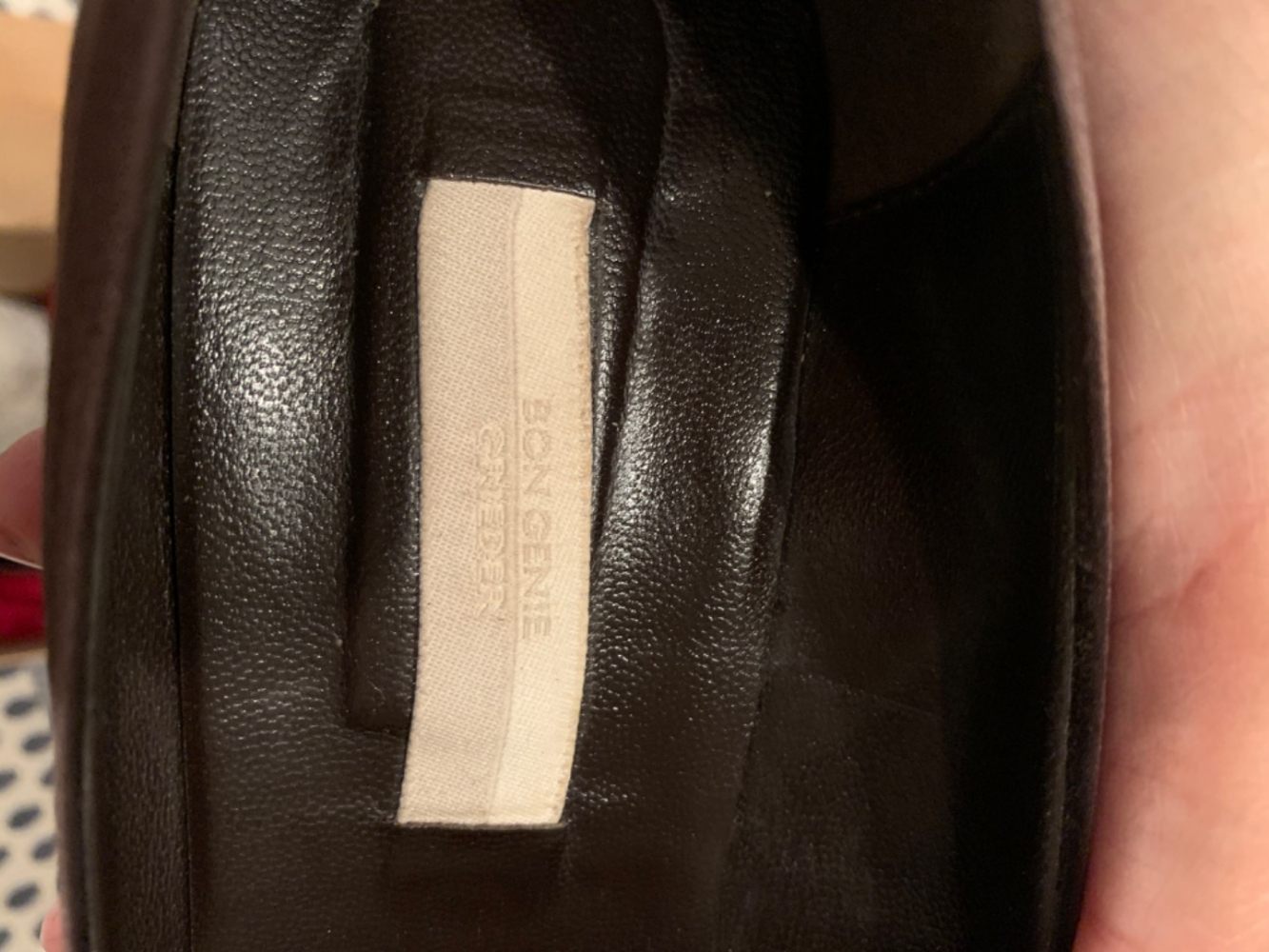 Bon Génie Escarpins satin marron noeud velours marron 40