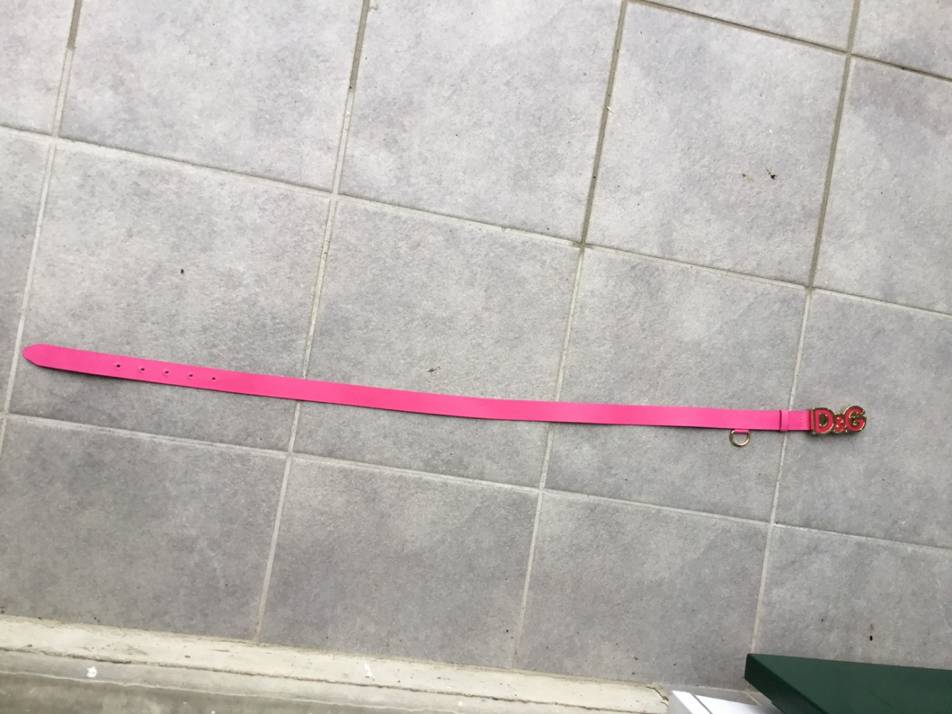 Dolce&Gabbana Ceinture fuschia boucle DG