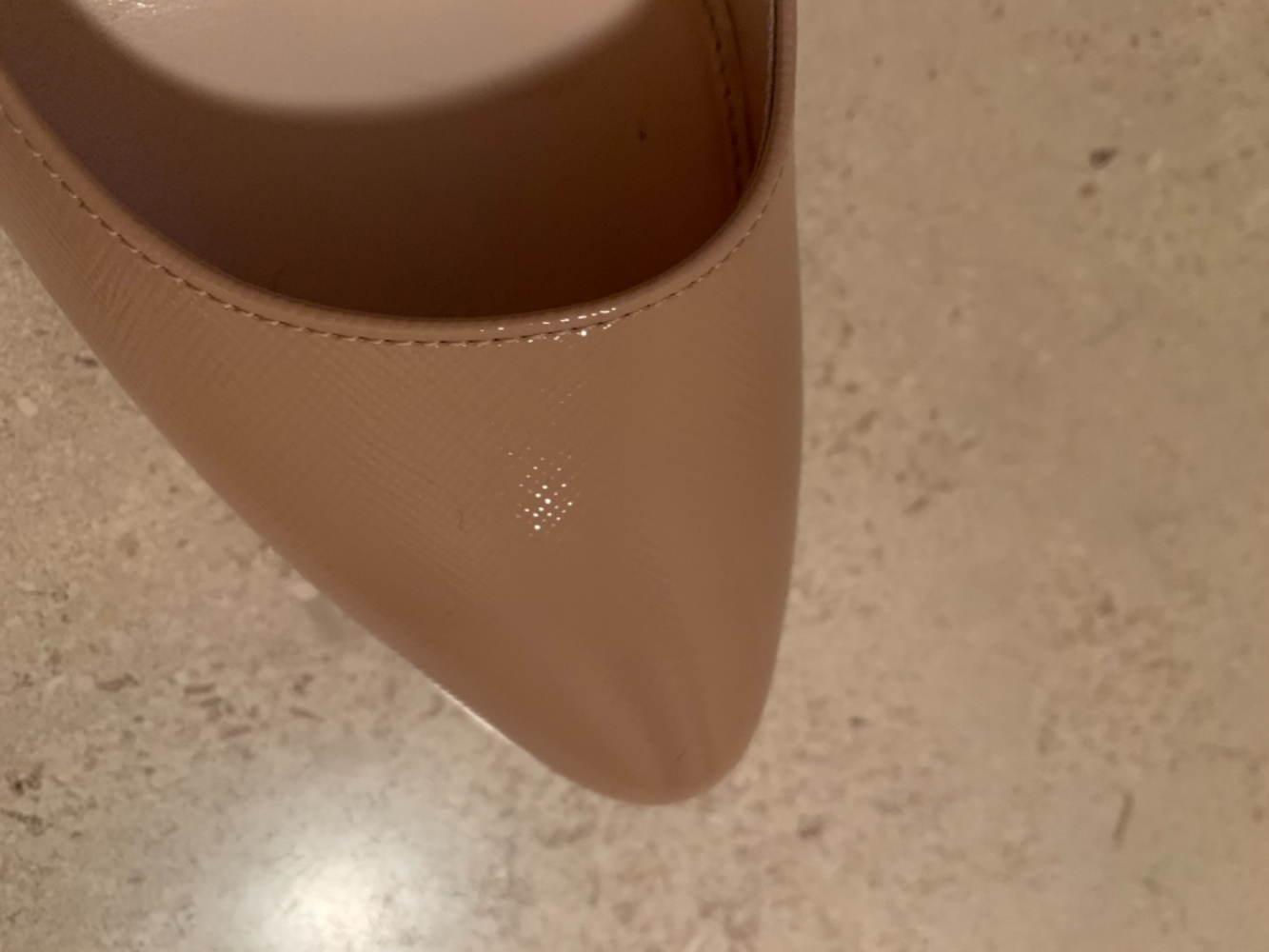 Prada AB Vernice Safran 40,5 beige Pumps