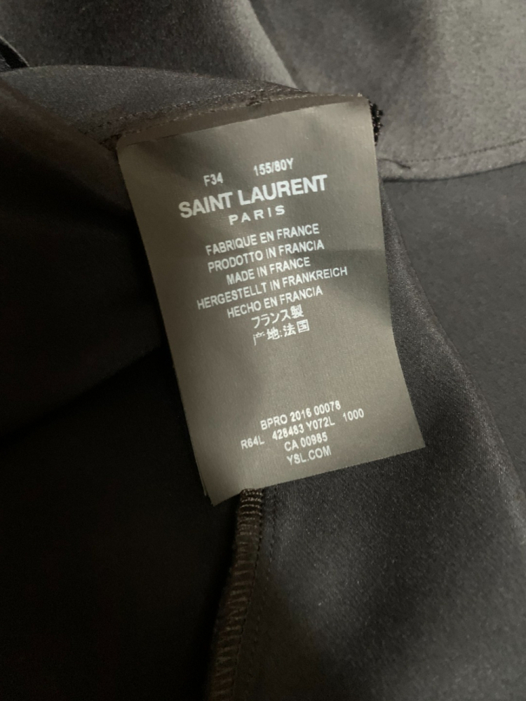 Saint Laurent Satin Mini Dress