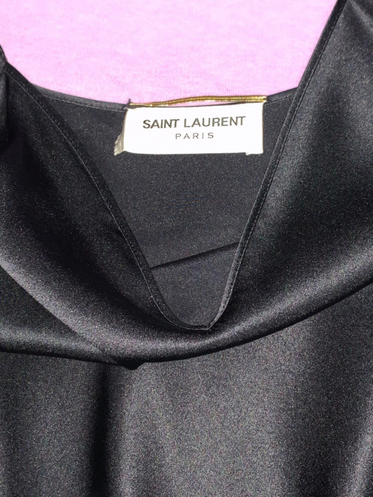 Saint Laurent Satin Mini Dress