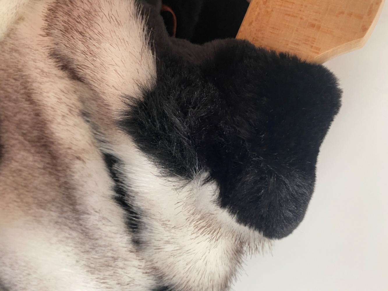 Benetton Veste fausse fourrure