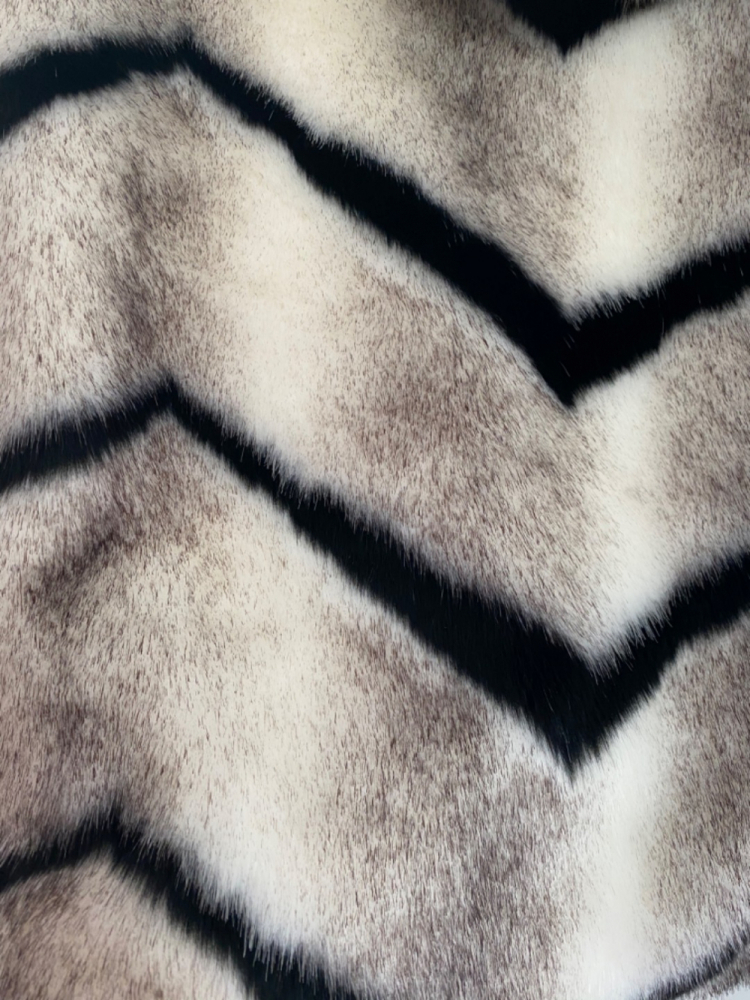 Benetton Veste fausse fourrure