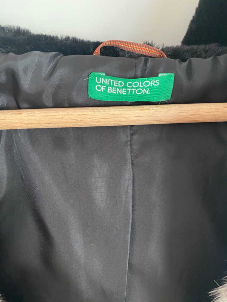 Benetton Veste fausse fourrure