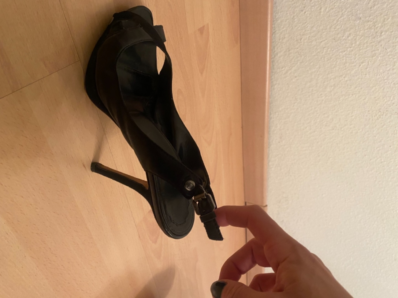 Christian Dior Leader noir et sandales en daim